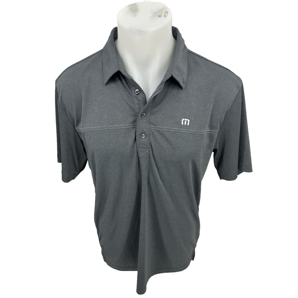 Travis Mathew Medium Men Golf Polo Pullover Short Sleeve T-shirt Active 38-22